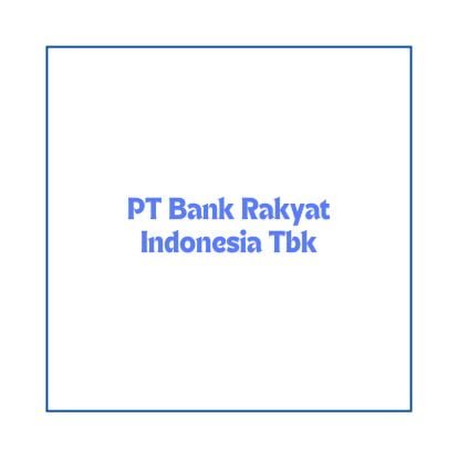 PT Bank Rakyat Indonesia Tbk