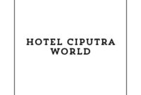 Info Lowongan Kerja Receptionist (Surabaya) 2024, Hotel Ciputra World Buka Loker Surabaya Terbaru