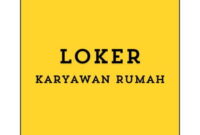 Info Loker Karyawan Rumah Makan (Jakarta Utara) Terbaru 2024