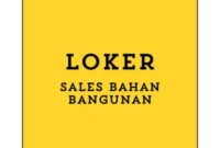 Lowongan Kerja Sales Bahan Bangunan – (Tangerang) Terbaru 2024, PT. Panca Citra Sukses Buka Loker Tangerang Lulusan SMA/SMK