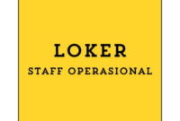 Info Loker Staff Operasional (Jakarta Selatan) Terbaru 2024